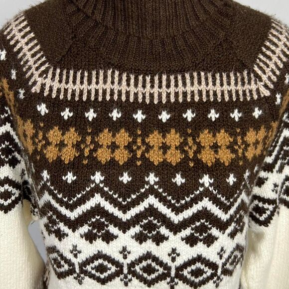 American Eagle Fair Isle Turtleneck Sweater (Size M) - Picture 7 of 8